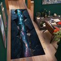 2D Galaxy Space Crack Runner Rug – Optical Illusion Non-Slip Mat Runner Rug HIP 4 40x120cm-Felt