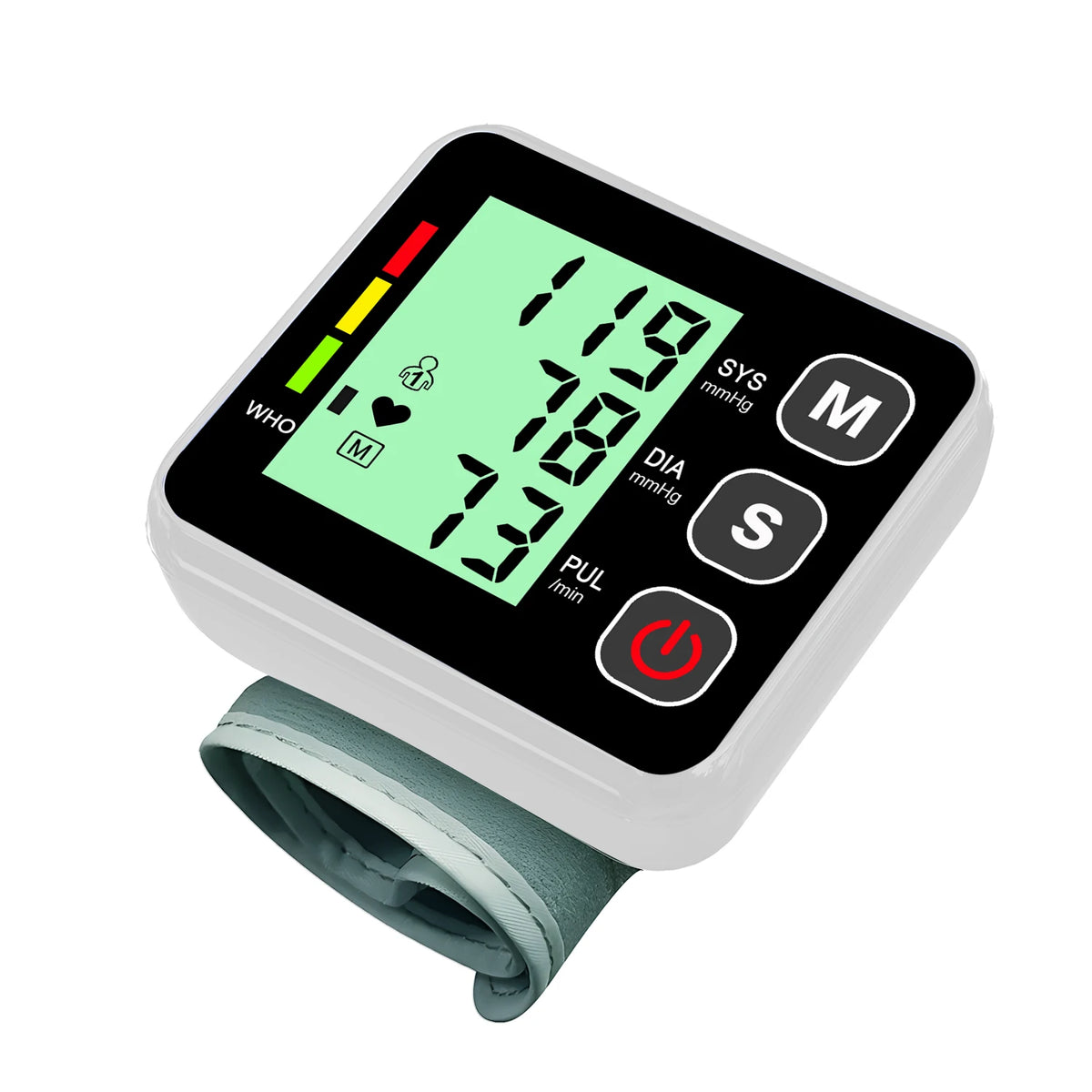 Wrist Blood Pressure Monitor – LED Digital BP & Heart Rate Wrist BP Monitor HIP