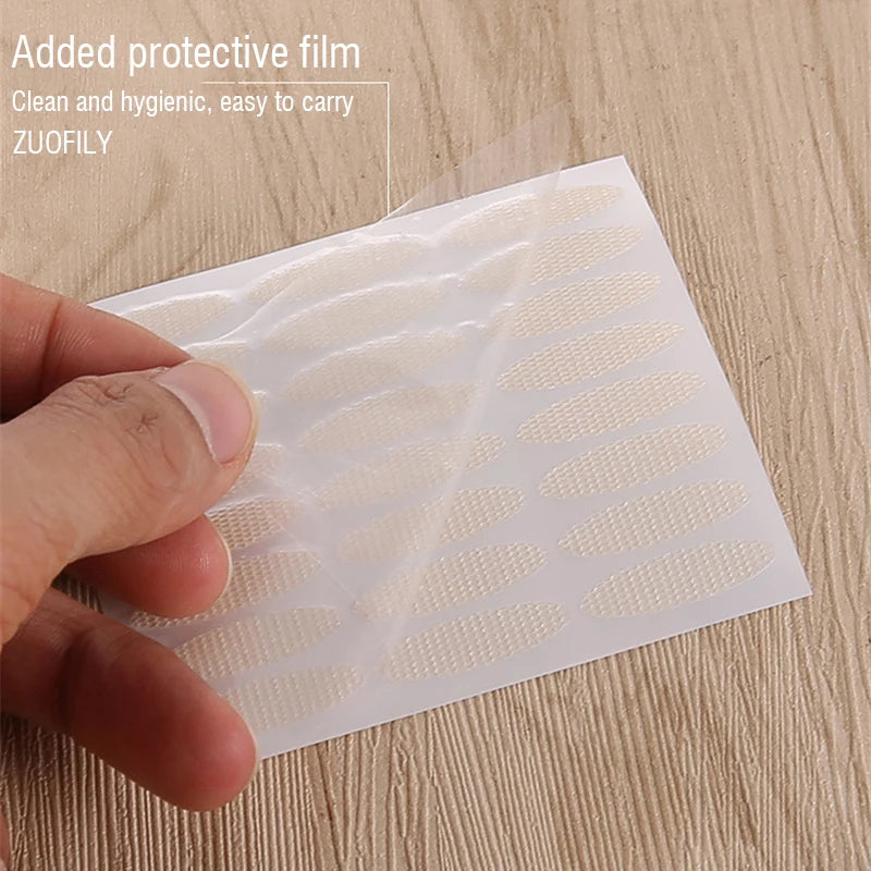 480PCS Invisible Double Eyelid Tape Self-Adhesive Gauze Slim/Wide Waterproof Fiber Stickers for eyelid with free Tools Cosmetics HIP