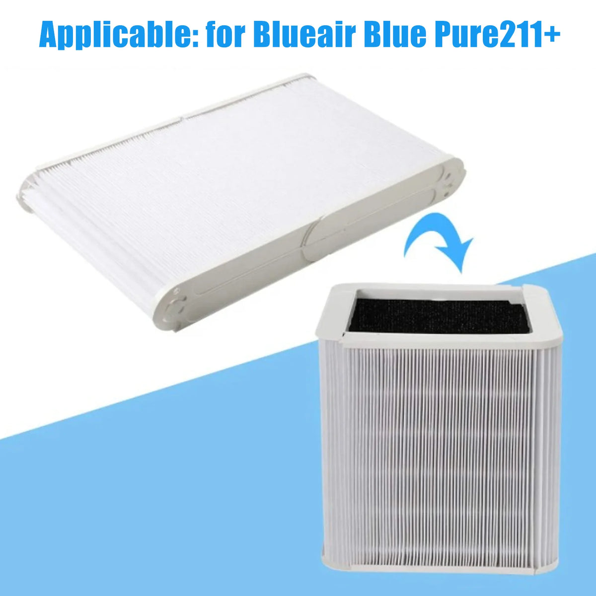 Air Purifier Filter Accessories Air Purifier Filter Screen for Blueair Blue Pure211+ Foldable Filter Replacement Parts HIP