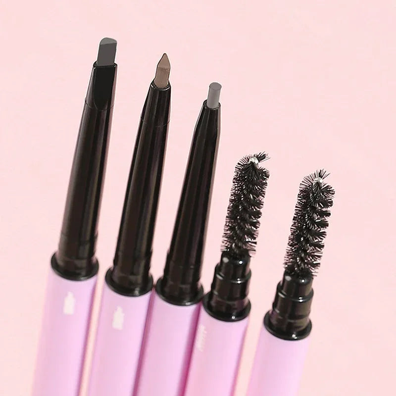 Makeup Ultra-fine Eyebrow Pencil Eyebrow Marker Waterproof Eyebrow Double Head 6 Colors Enhancer Dye Tint Pen Lasting Cosmetics HIP