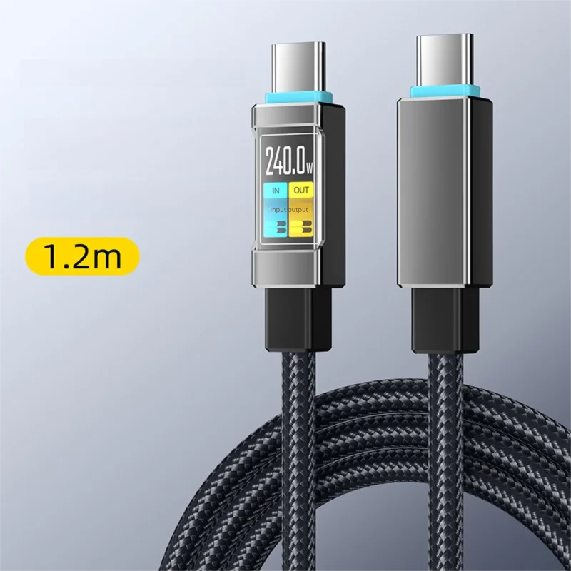 100W USB-C to USB-C Fast Charging Cable 1.2m | HIP USB-C Charging Cable HIP 100W Black 1.2m