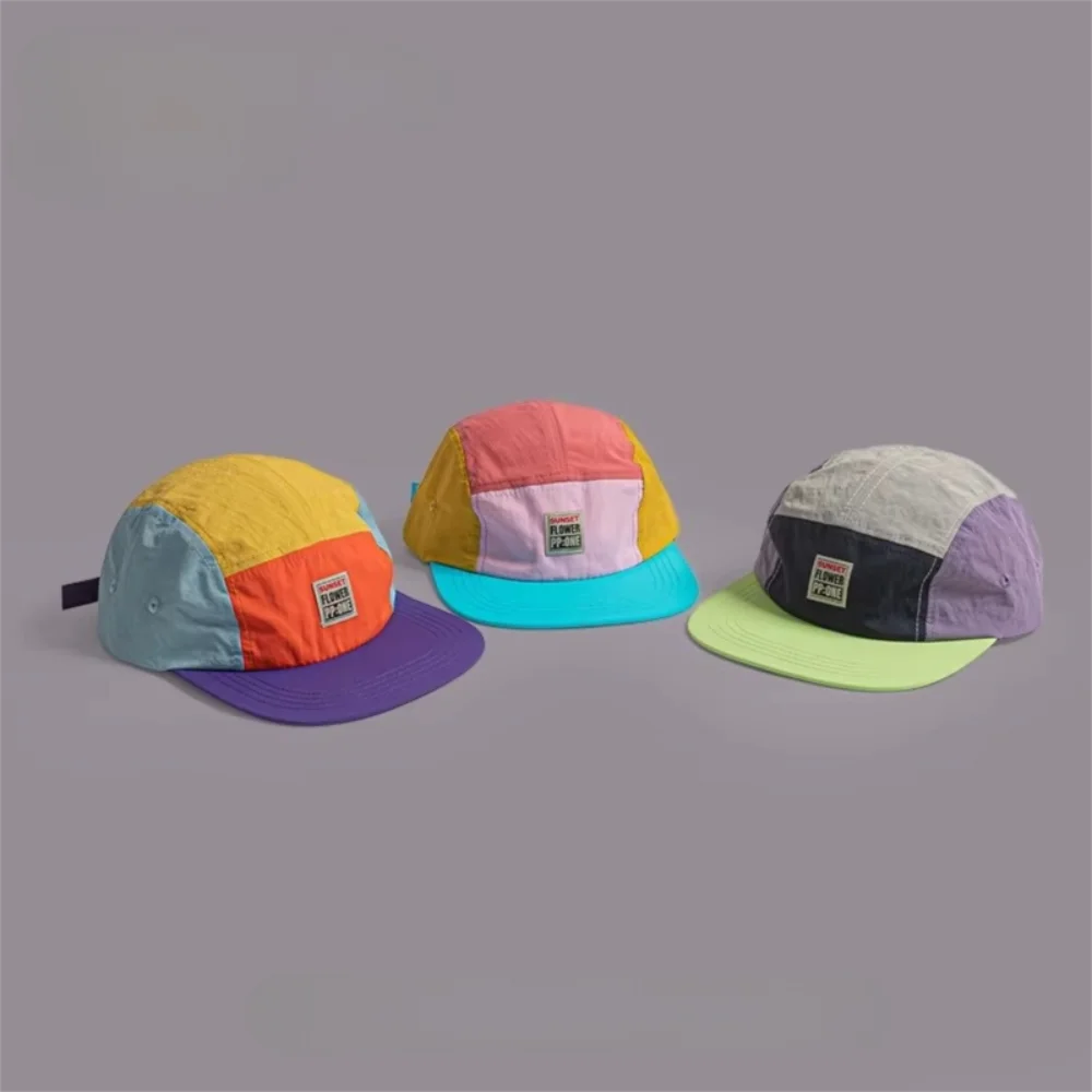 Retro Japanese Hip-Hop 5-Panel Flat Brim Baseball Cap | Unisex Baseball Cap HIP