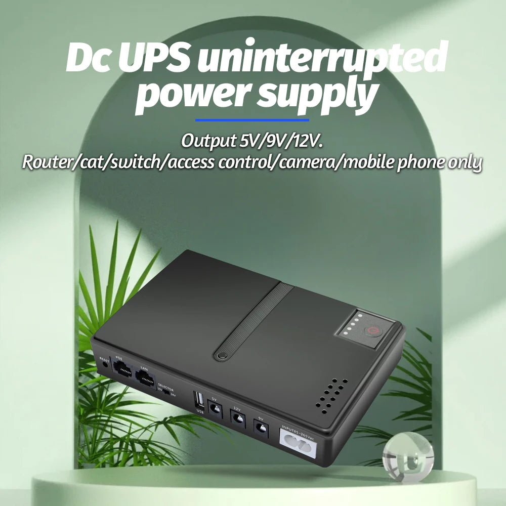 DC1018L Mini UPS 5V 9V 12V Router Modem Battery Backup Mini UPS Power Backup HIP
