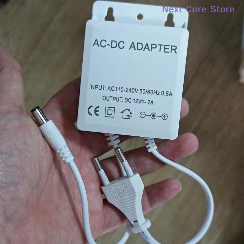 DC 12V 2A Waterproof Power Adapter EU Plug – CCTV & DVR Power Adapter HIP