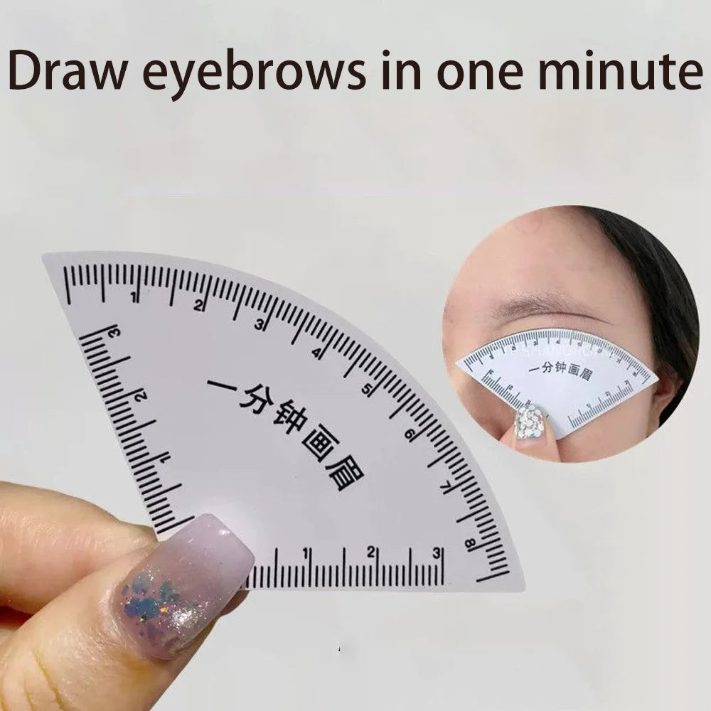 1PC Brow Shaping Stencil，Women Instant Brow Shaper - Multi-Style Template Kit for Fast & Precise Shaping, Brow Magic Tool HIP