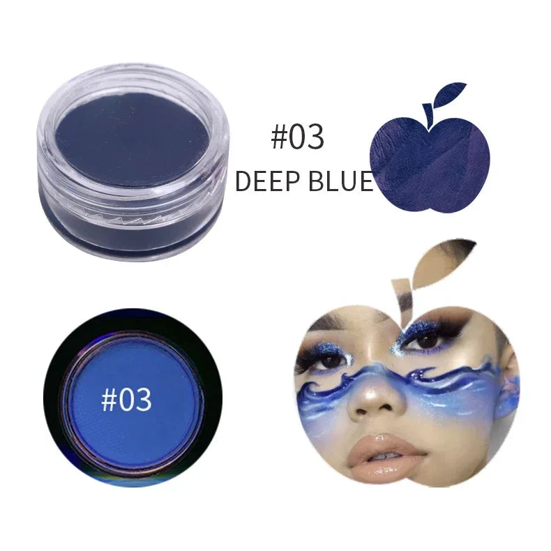12Colors Eyeliner Cream Neon Colored Halloween Liner Eyeliner Pen Waterproof UV Blacklight Fluorescent Face Body Paint Makeup HIP 03 Water Painting