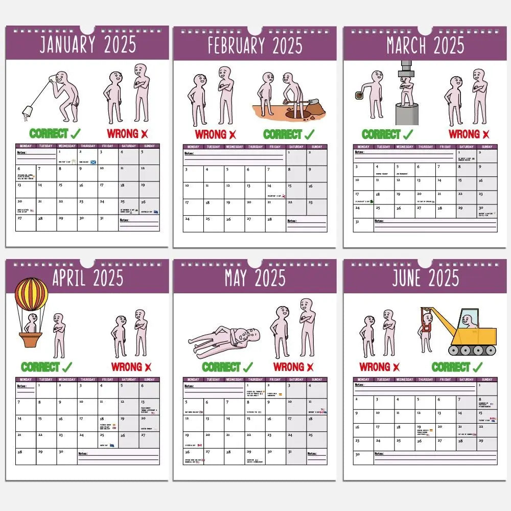 2025 Daily Weekly Monthly Wall & Desktop Calendar – 12 Month Wall Desktop Calendar HIP