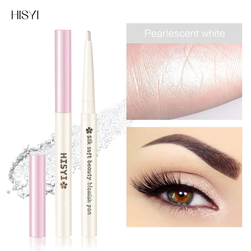 HISYI 2-in-1 Lying Silkworm Highlight 3D Liquid Eyeliner Pen Dual Eyeliner Pen HIP