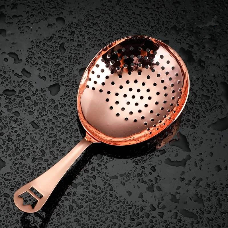 Julep Cocktail Strainer – Gold & Copper Plated 304 Stainless Steel Cocktail Bar Strainer HIP