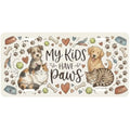 My Kids Have Paws Aluminum Decorative License Plate | Pet Tag Decorative License Plate HIP 1
