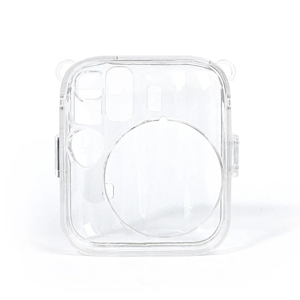 Crystal Clear Case with Rainbow Strap – Fujifilm Instax Mini 13 Camera Protective Case HIP No Strap