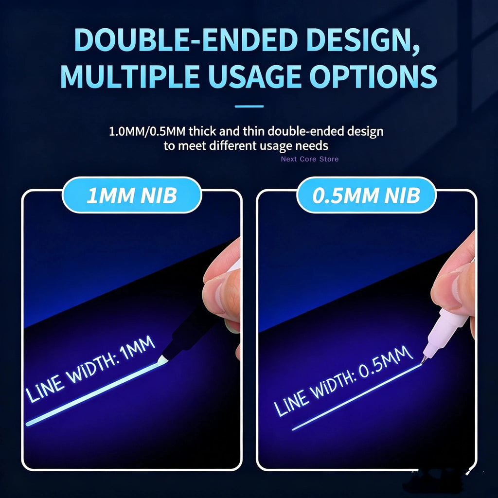 UV Invisible Ink Marker Pen – Dual-Tip Waterproof Security UV Security Marker HIP