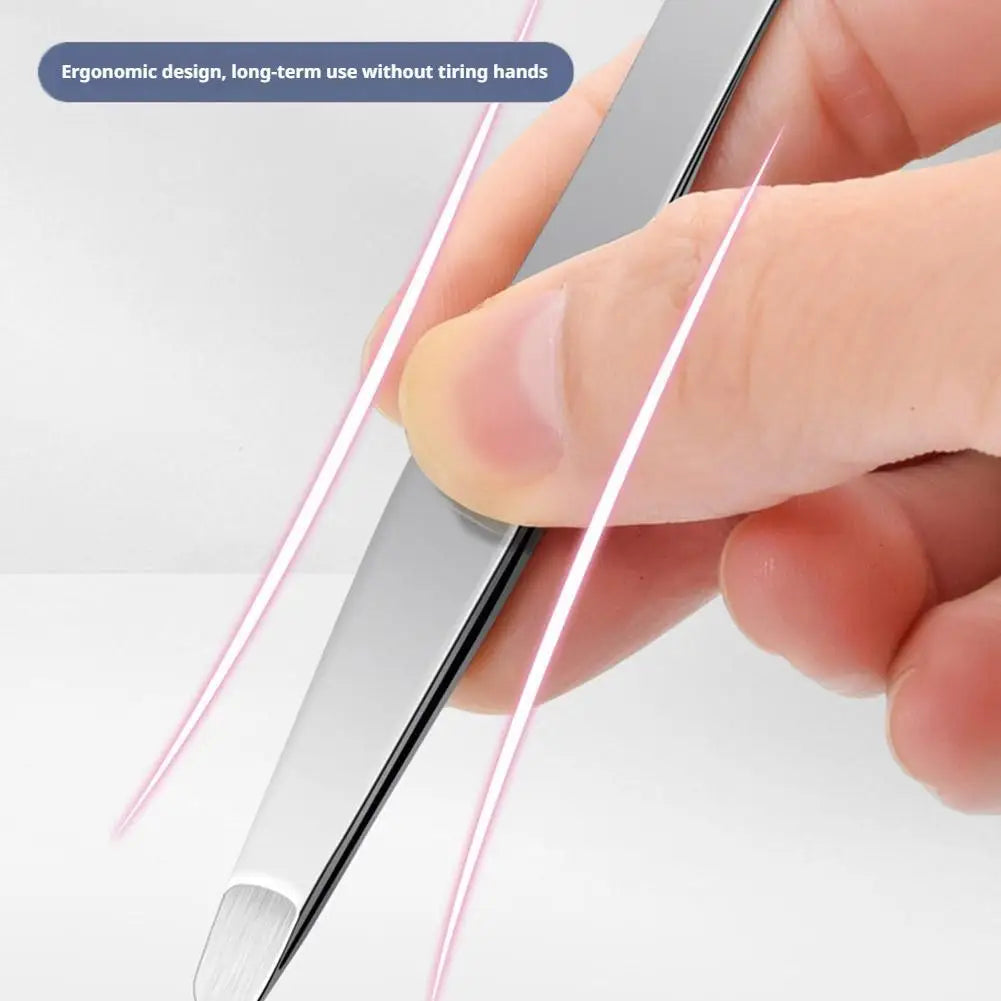 Stainless Steel Brow & Facial Hair Remover Eyebrow Tweezers Non-slip Makeup Remover Tweezer Tools Hair Removal Makeup Tools HIP