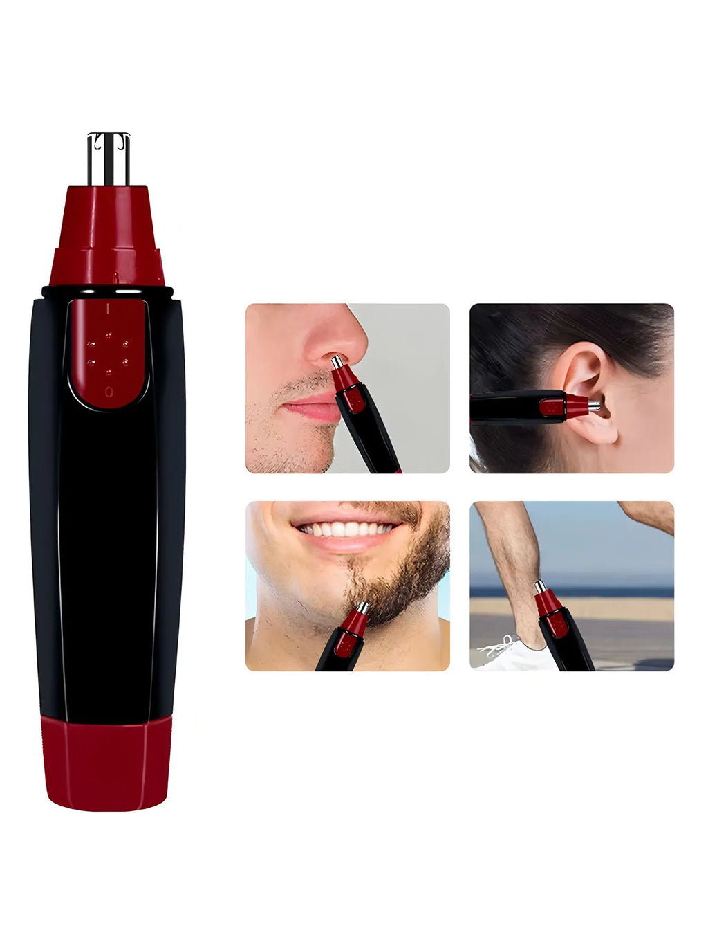 Men's Nose & Ear Hair Trimmer – Stainless Steel Portable Nose & Ear Trimmer HIP