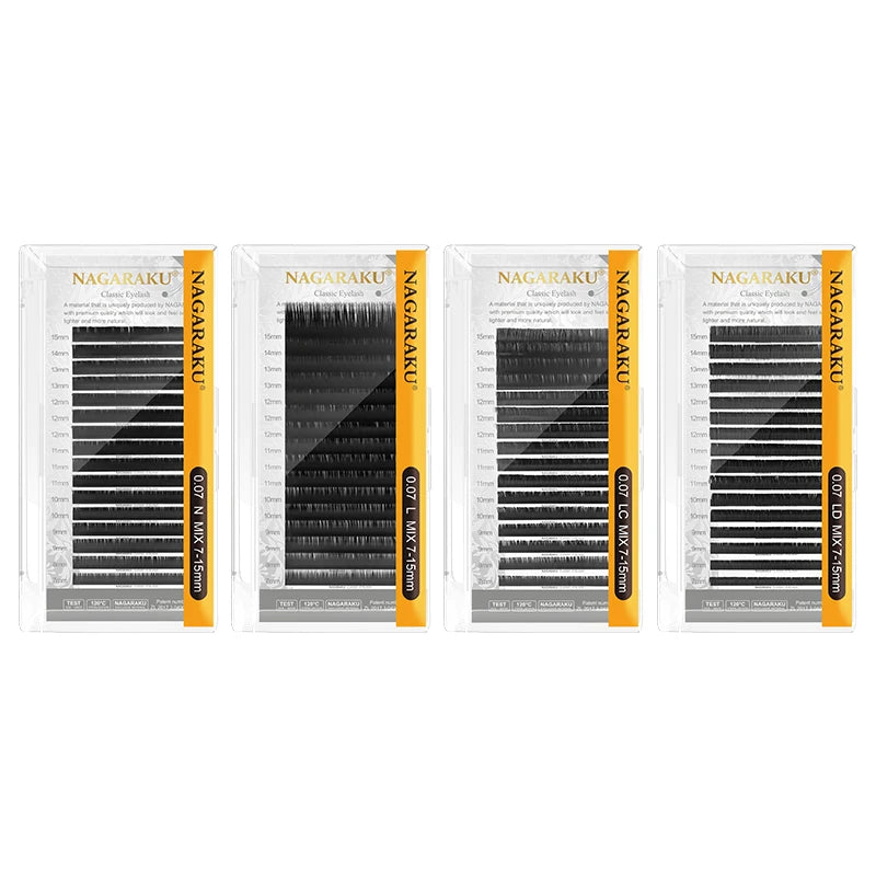 NAGARAKU Eyelash Extensions N M L LB LC LD Curl Mink Eyelash Individual Makeup False Lashes Magnetic Eyelashes HIP