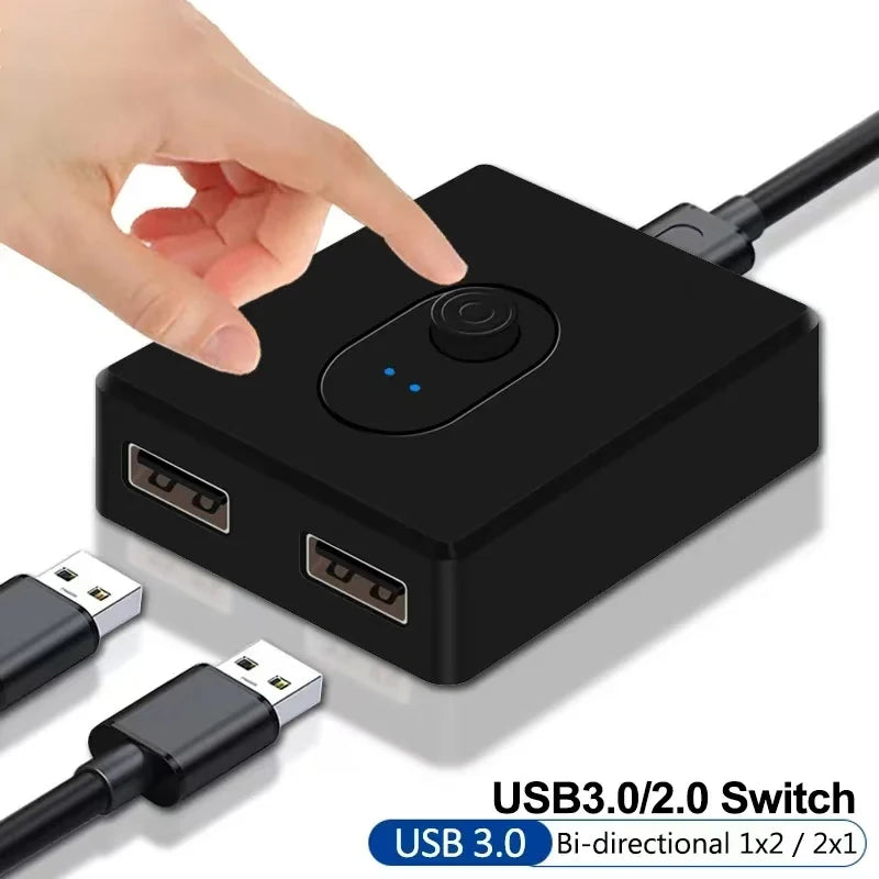 USB 2.0/3.0 Bidirectional Switch Hub – Share PC Peripherals USB Switch Hub HIP