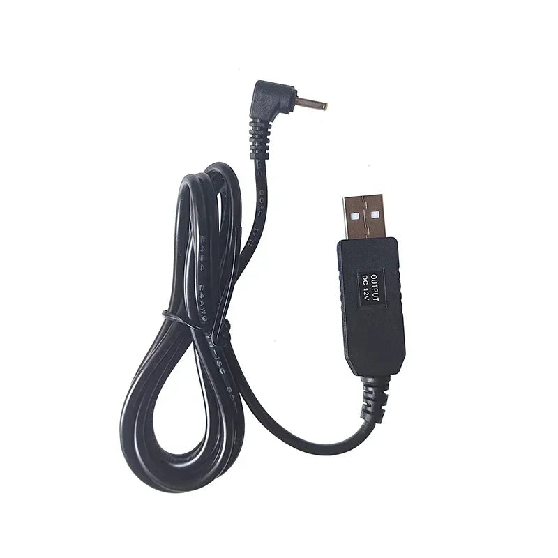 USB 5V to 12V Step-Up Boost Cable – DC 2.5×0.7mm, 1.5M USB Voltage Boost Cable HIP
