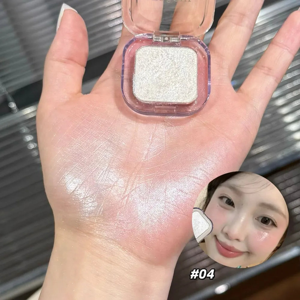 Highlighter Powder Palette Glitter Face Contour Brighten Makeup Shimmer Illuminate Eyeshadow Brightening Skin High Gloss Powder HIP