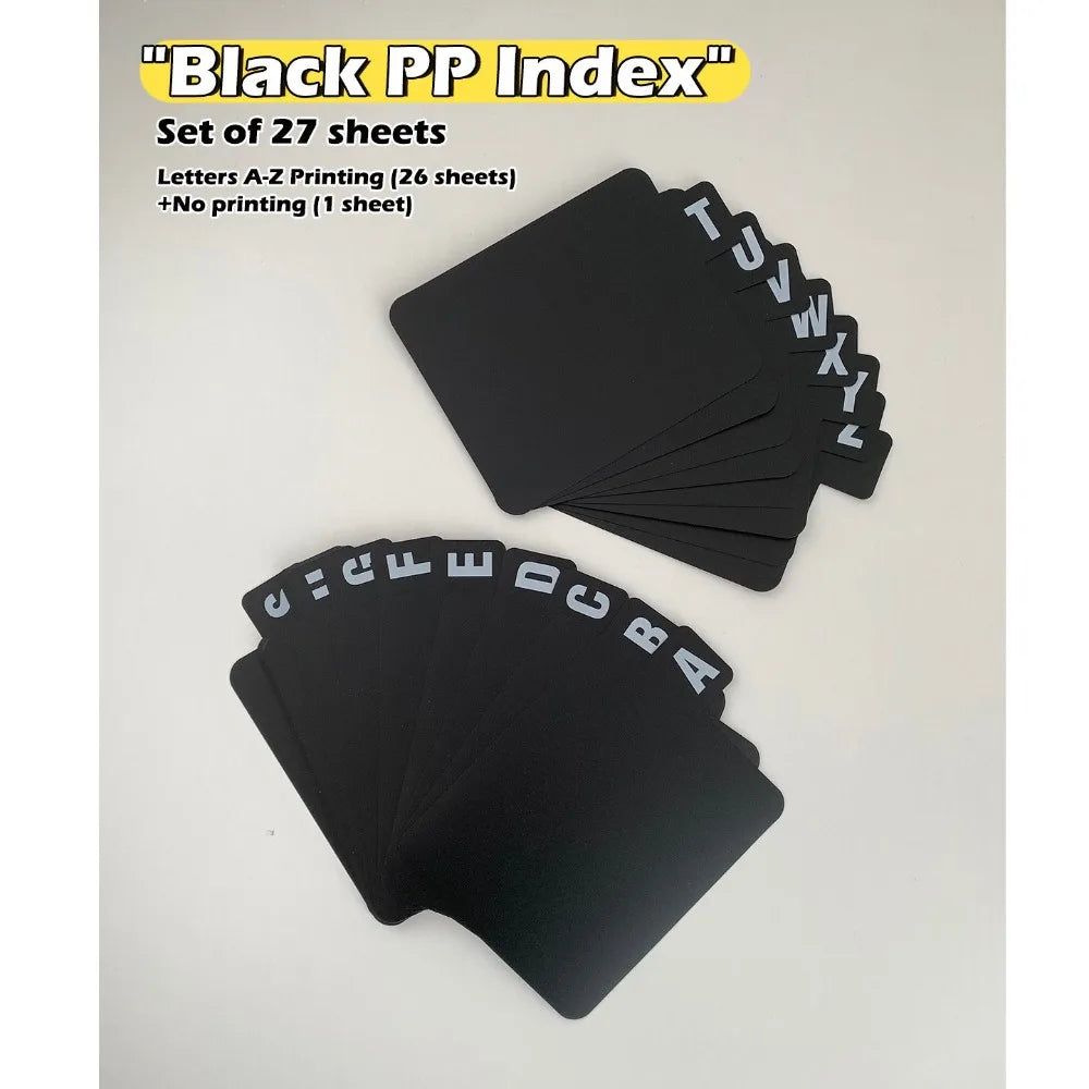 26-Piece A–Z Vinyl Record Dividers – Alphabet Paper Organizer Record Divider Set HIP