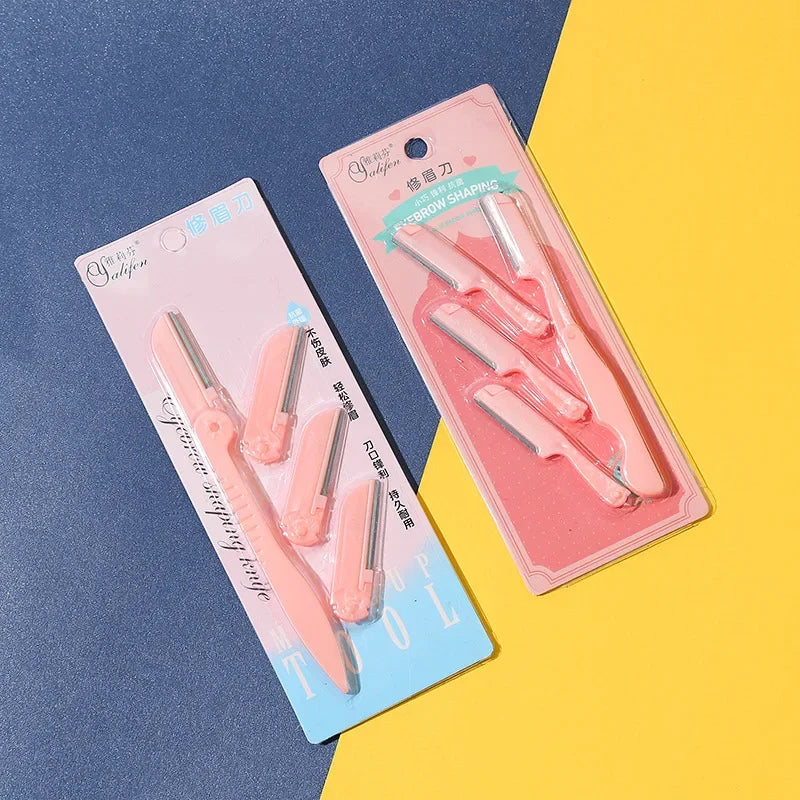 Eyebrow Trimmer Makeup Tools Safe Eye Brow Razor Face Body Hair Removal Shaver Blades Woman Eyebrows Shaping Knife Cosmetic Tool HIP