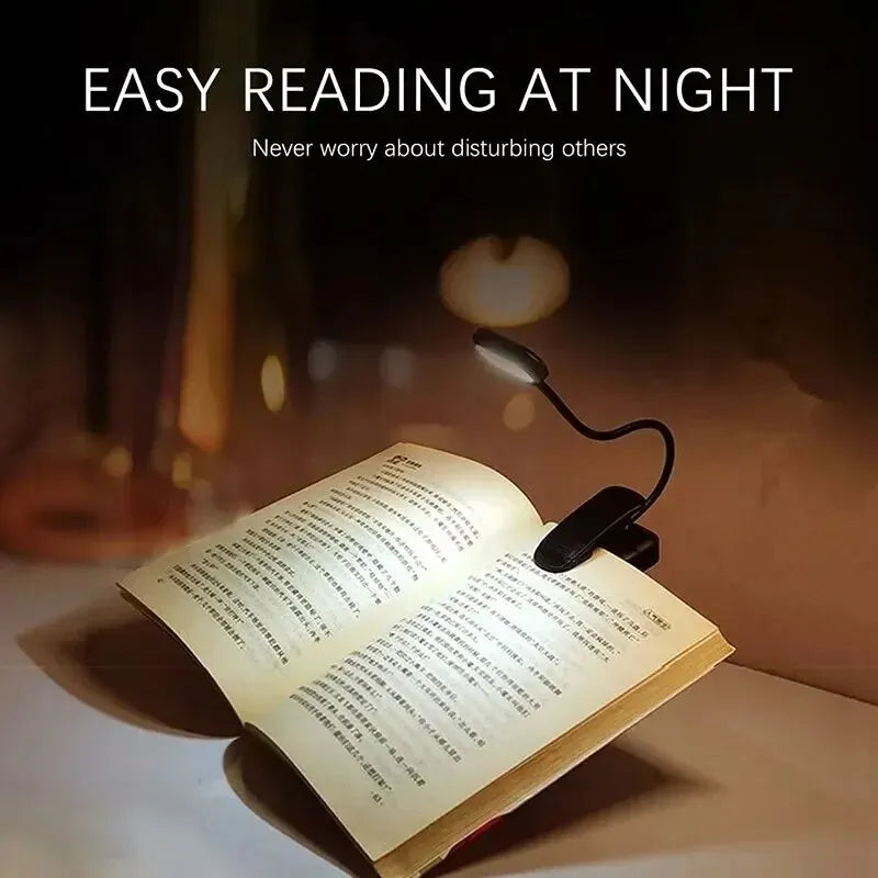 Adjustable LED Clip-On Book Lamp Table Battery Powered Flexible Study Learning Desk Lamp Portable Bedroom Reading Night Light HIP