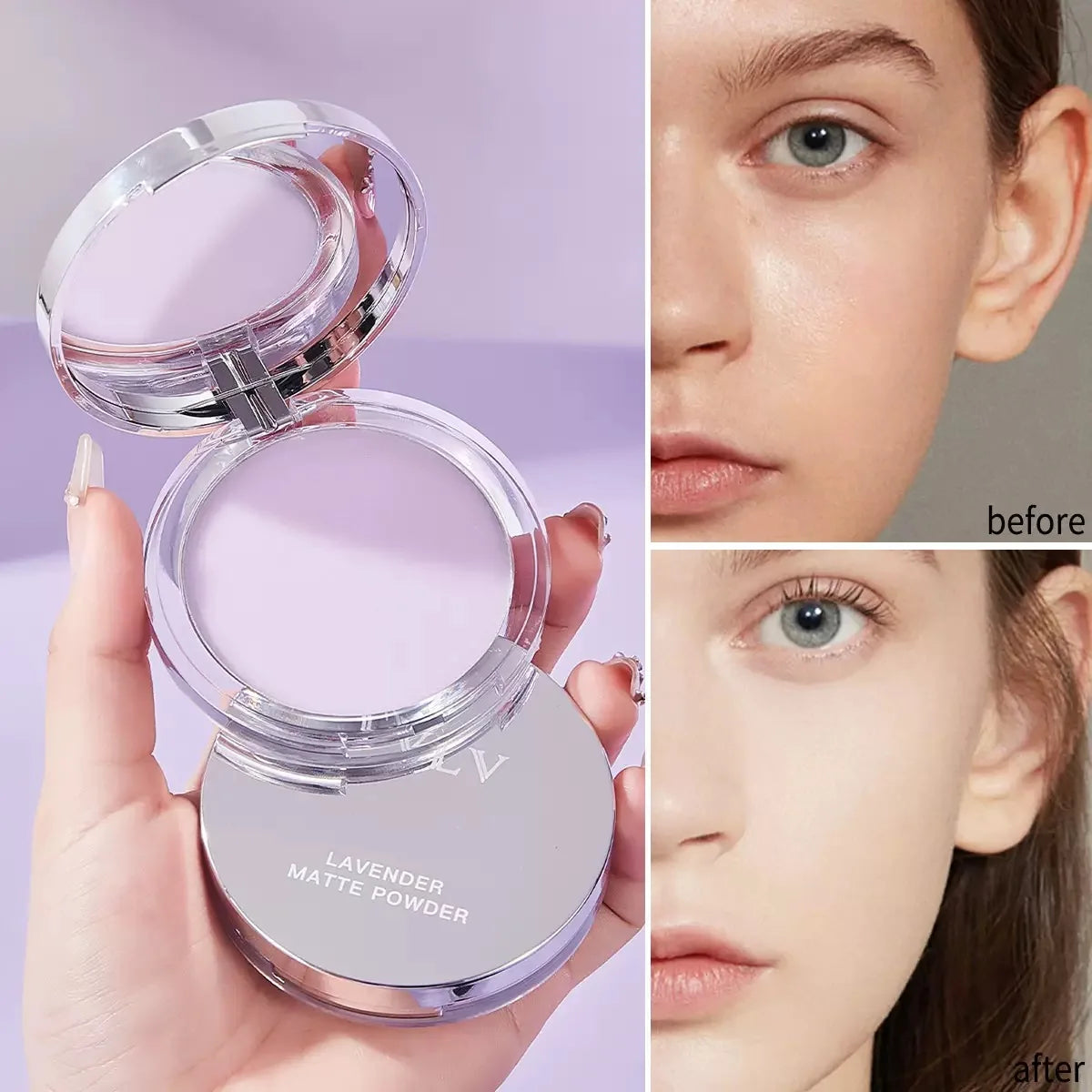 Violet Cream-to-Powder Contour Face Powder | Oil Control Contouring Face Powder HIP