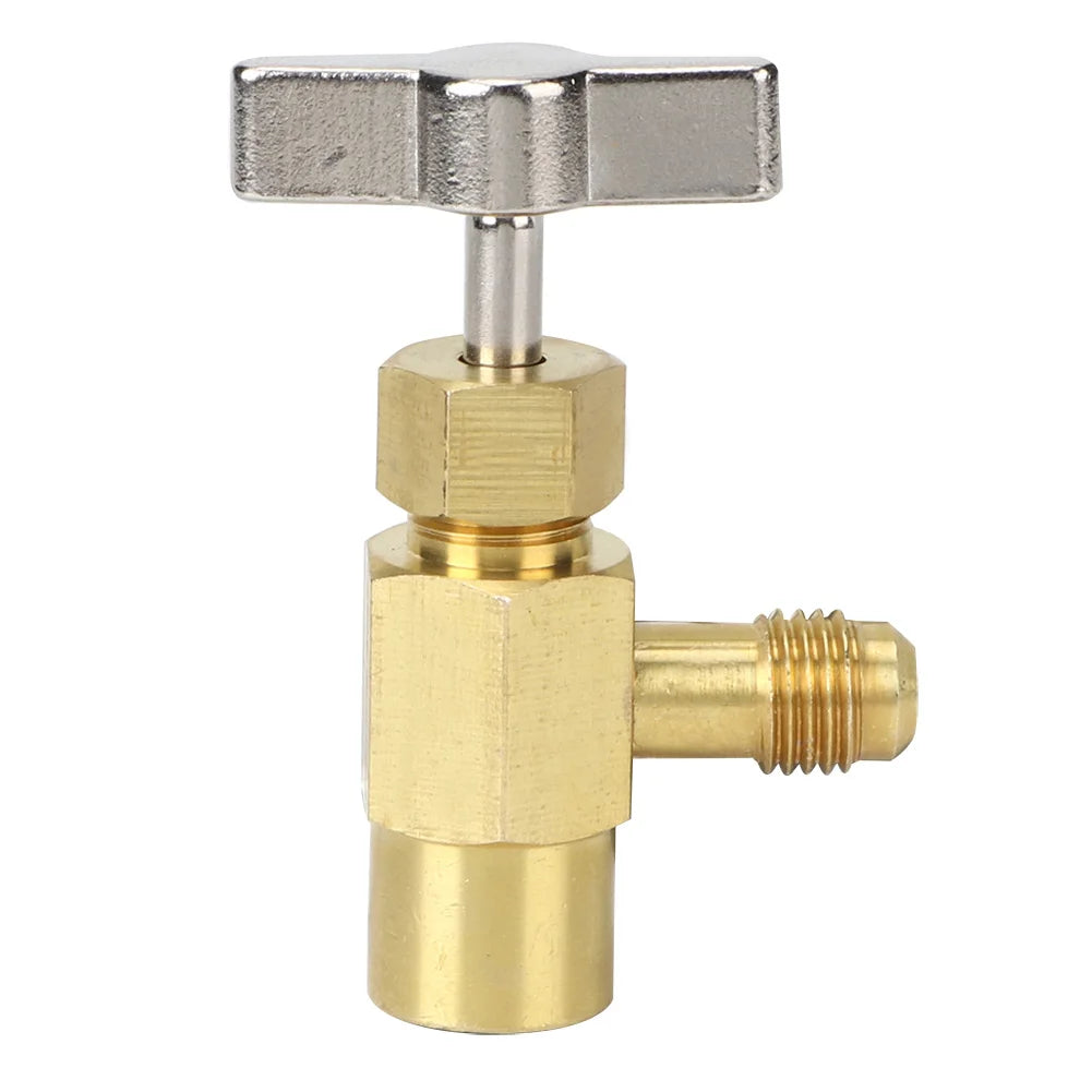 R134A Female Thread 1/2ACME Air Conditioning Refrigerant Bottle Can Opener Valve Air Conditioning Tool Refrigerant Bottle Opener HIP A