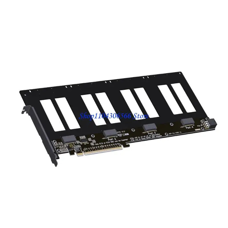 PCIe 5.0 x16 to 4-Port Bifurcation Splitter Adapter Card PCIe Expansion Card HIP