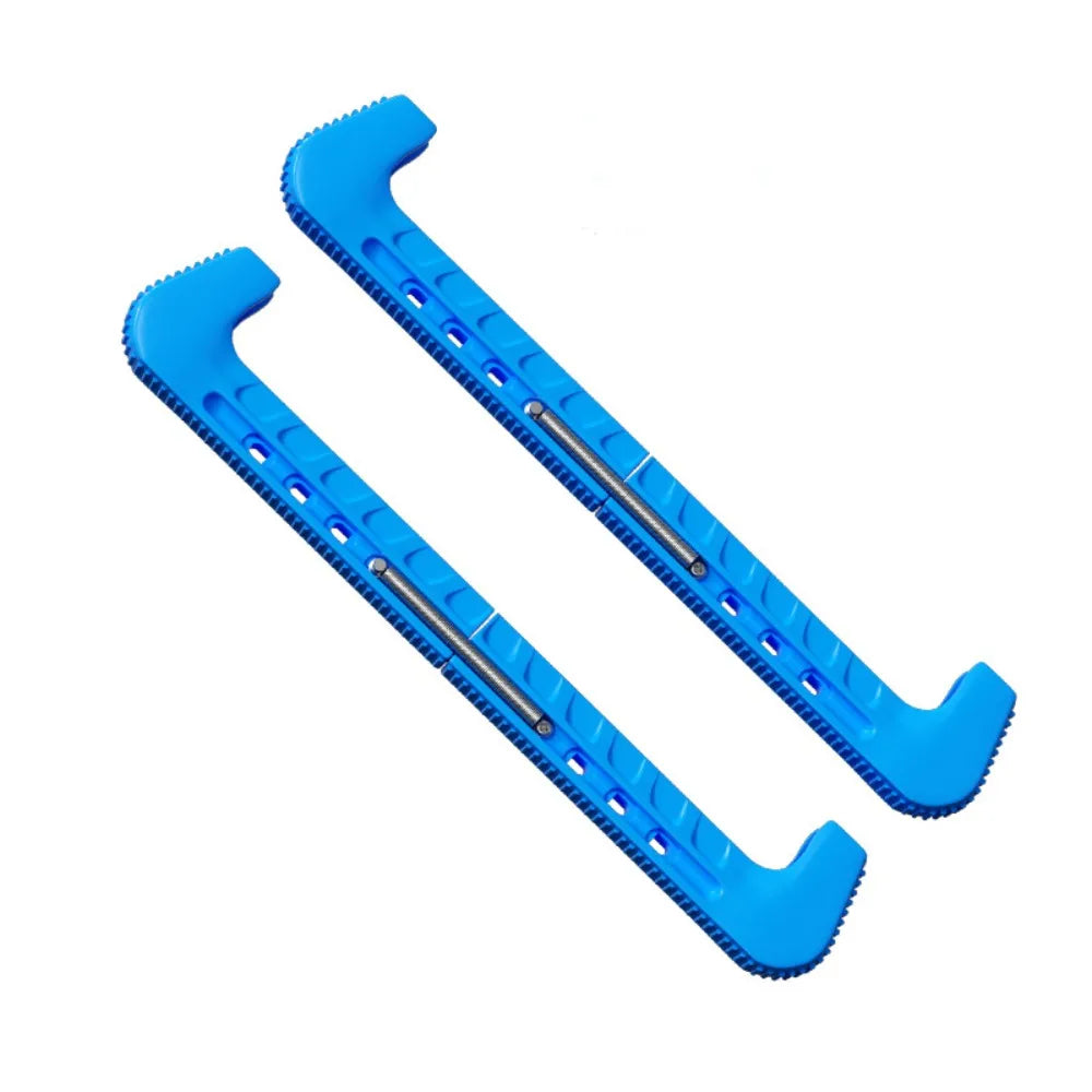 Adjustable Ice Skate Guards – Universal Blade Covers (1 Pair) Ice Skate Guards HIP Blue