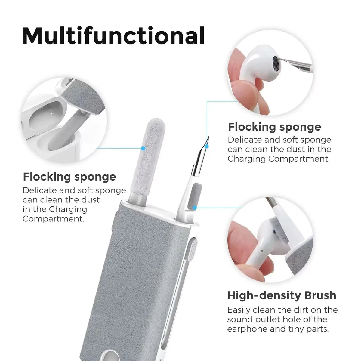 5-in-1 Earbuds Cleaning Pen Kit for AirPods, Phone & Laptop Electronics Cleaning Kit HIP