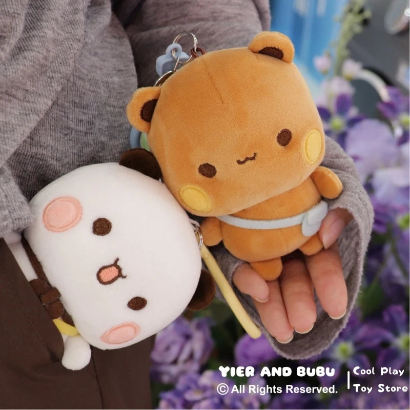 Bubu & Yier Panda Plush Keychain Pendant | Cute Couple Gift Plush Keychain Pendant HIP