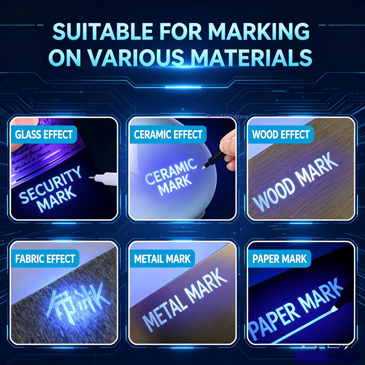 UV Invisible Ink Marker Pen – Dual-Tip Waterproof Security UV Security Marker HIP