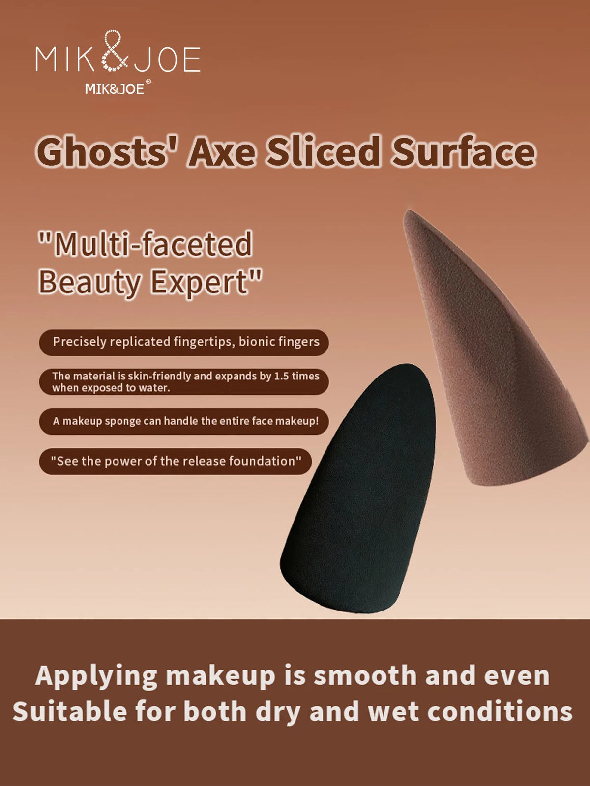 Latex-Free Bevel Cone Makeup Blending Sponge Set | HIP Makeup Blending Sponge HIP