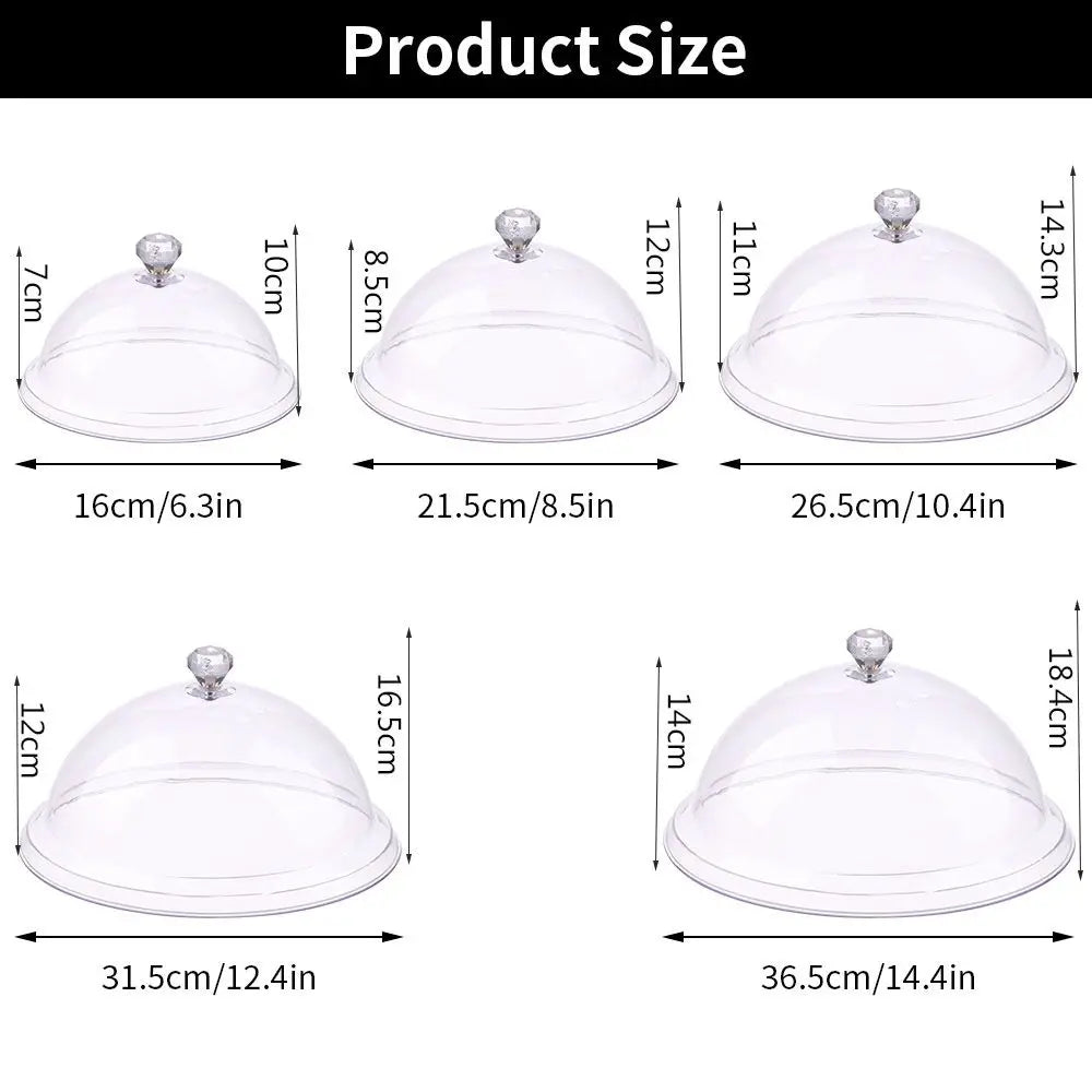 Round Acrylic Food Cover – Dust-Proof Cake & Display Dome Food Display Dome HIP