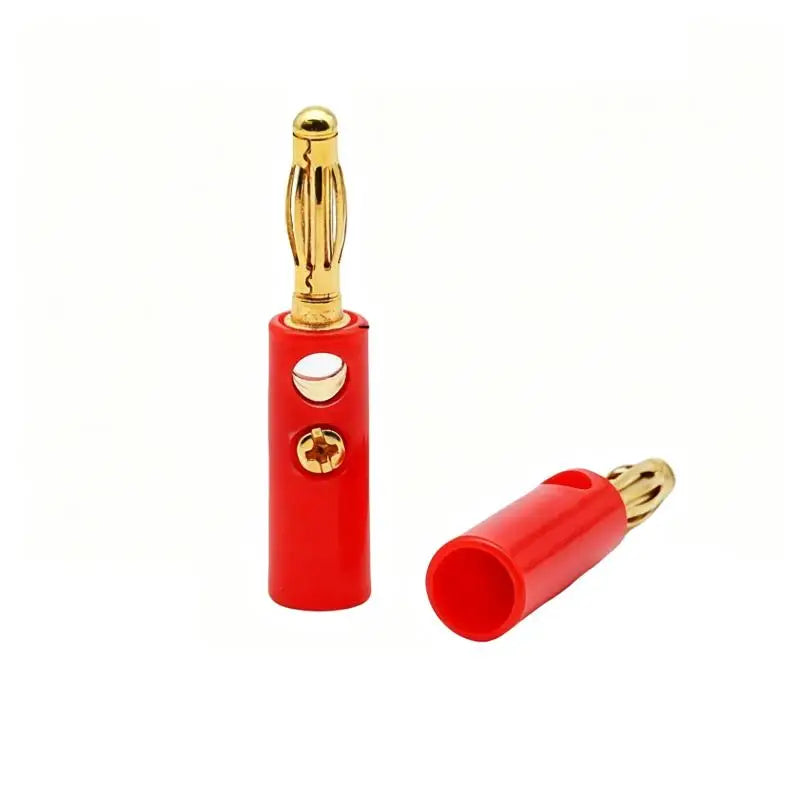 10-Piece 4mm Banana Plug Socket Terminal Set – Audio & DIY Electrical Connector Kit HIP Red