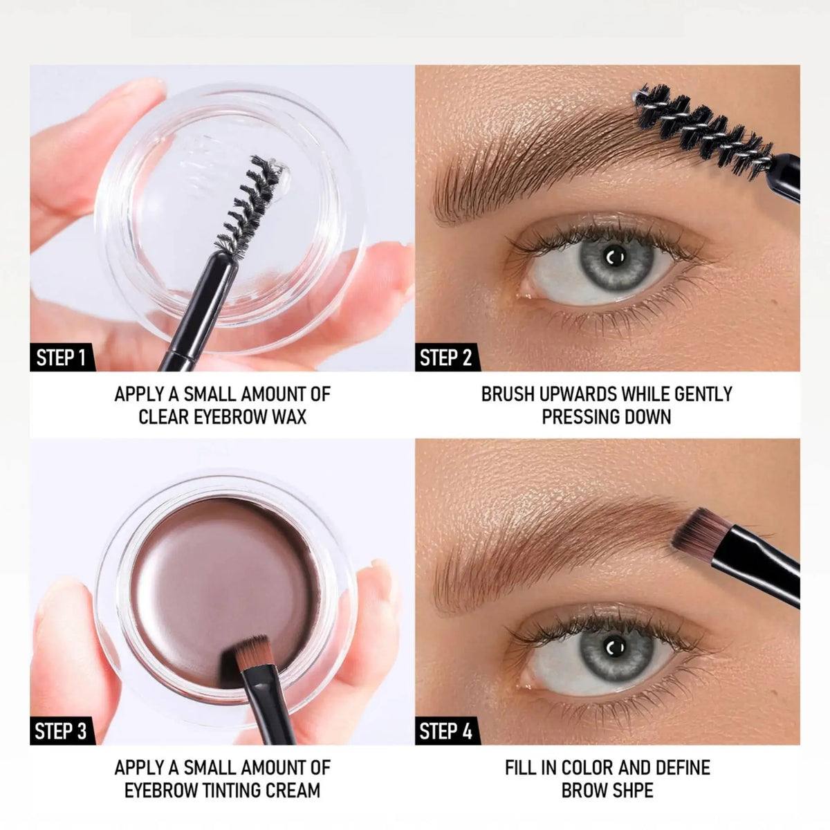 Handaiyan 2-in-1 Waterproof Eyebrow Wax & Tint Pomade | 8 Shades Eyebrow Pomade HIP