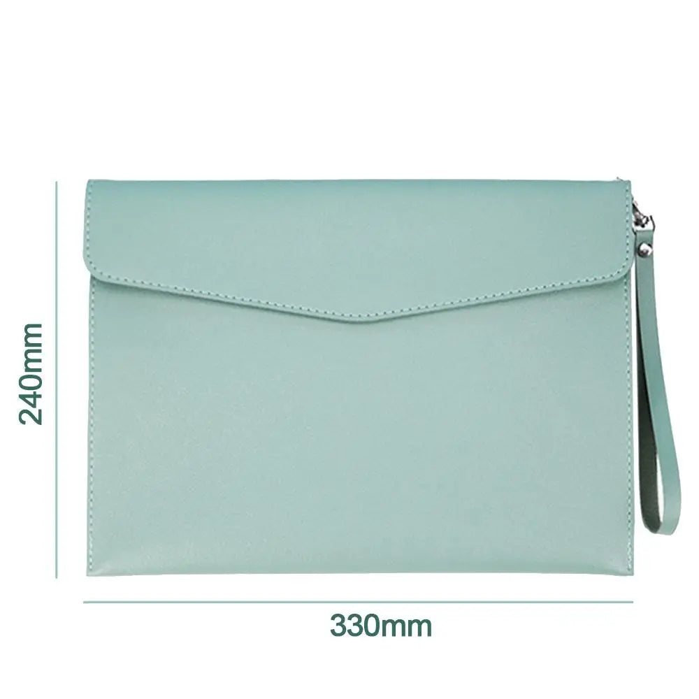A4/A5 PU Leather Document Folder – Large Capacity Briefcase Leather Document Folder HIP