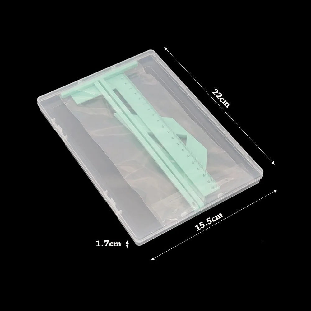 4-Piece Bookbinding Ruler Set – L, T, Corner & Spacing Guides Bookbinding Ruler Set HIP