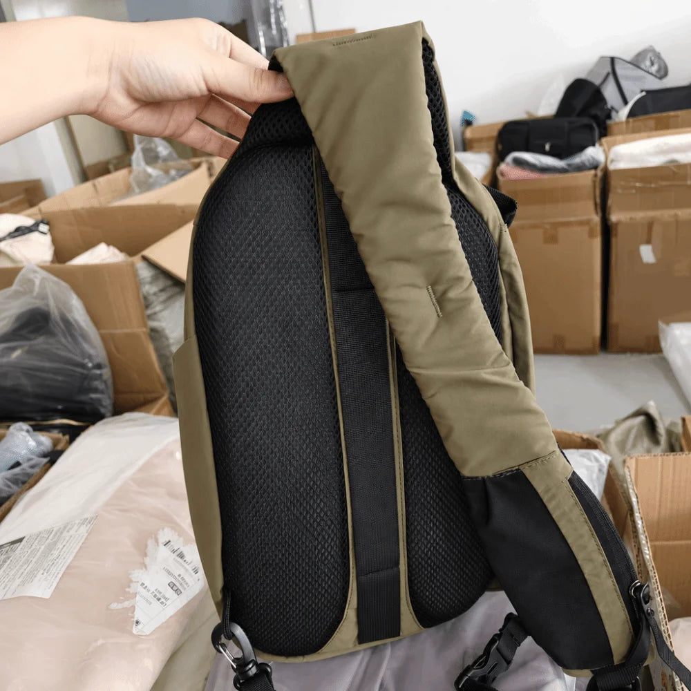 Sling Crossbody Bag with Water Bottle Pocket | Outdoor Sport Crossbody Sling Bag HIP