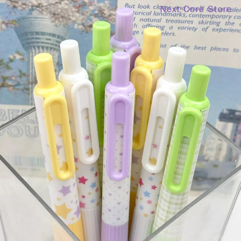 4-Pack Aesthetic Gel Pens 0.5mm Fine Point Quick-Dry Ink Gel Pen Set HIP