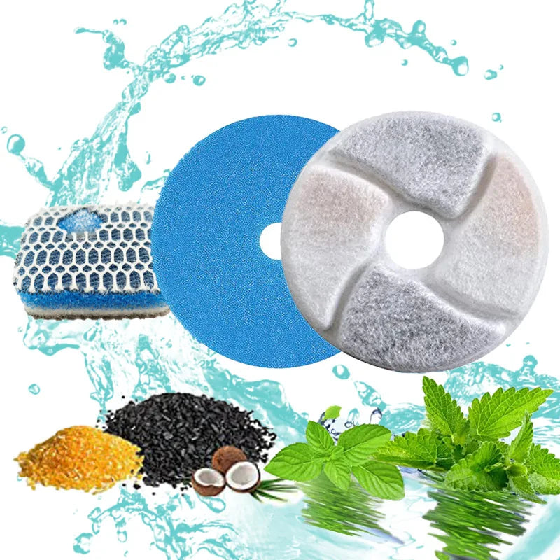 12/4 Sets Replacement Activated Carbon Filter for Square Stainless Steel Cats Water Fountain Resin water purification Filters HIP