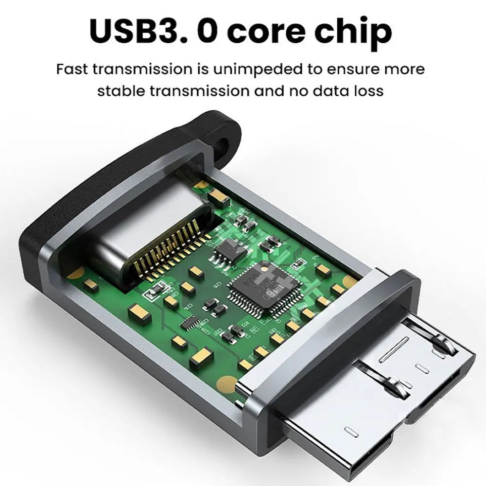 USB-C to USB 3.0 Micro B OTG Adapter | Aluminum Alloy USB-C OTG Adapter HIP