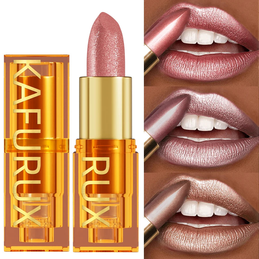 16Colors Bold & Intense Glitter Shiny Metallic Lipstick Lip Tint,Long Lasting Lip Senior Matte Lip Makeup Gifts for Women Cosme HIP