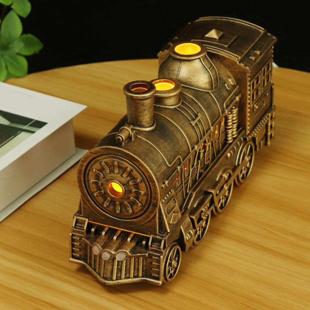 Train Shape Humidifier Double Outlets Fragrance Cool Mist Diffuser for Bedroom Desktop 300ml Capacity Fragrance Diffuser HIP