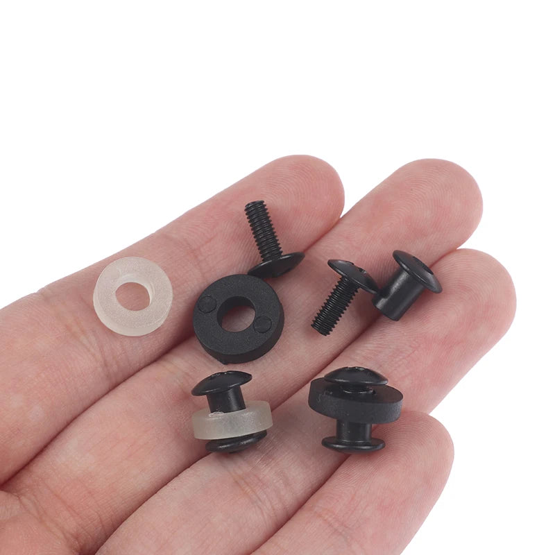 6-Set Black Steel Chicago Screws – Short Post for Kydex & Leather Chicago Screw Set HIP