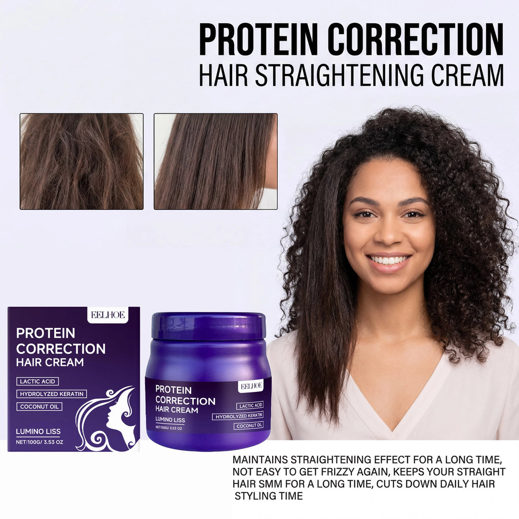 Keratin Hair Straightening Cream – Frizz Control & Smooth Keratin Hair Treatment HIP