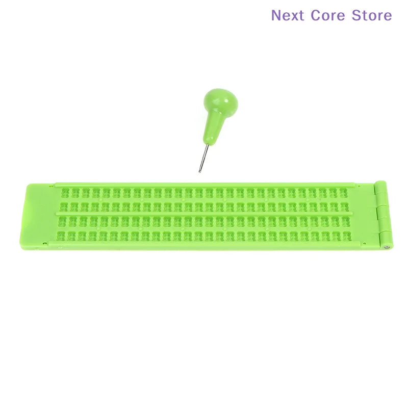 Braille Writing Slate with Stylus – Portable Plastic Practice Set Braille Writing Slate HIP