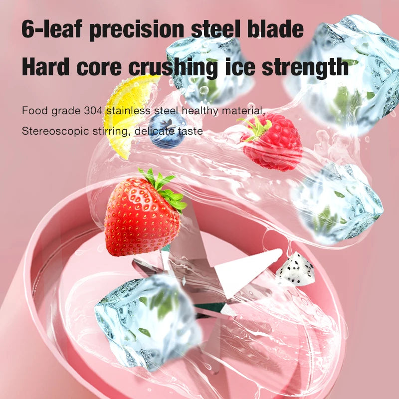 Portable USB Electric Juicer Dual Glass Cup Blender | HIP Portable Glass Blender HIP