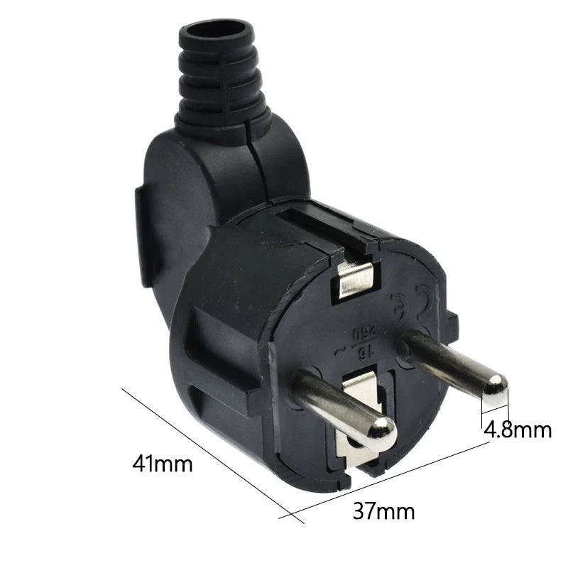 EU Schuko Plug Adapter – Germany/France Screw Connector 250V EU Electrical Plug HIP